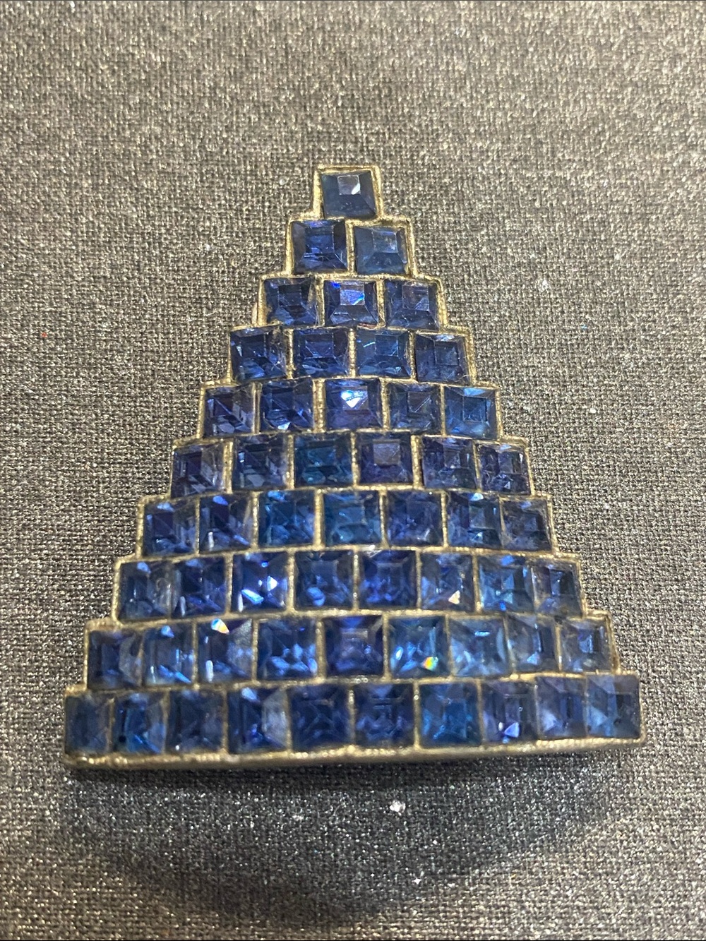 Art Deco Blue Stone Shoe Clip Brooch 1920-1930